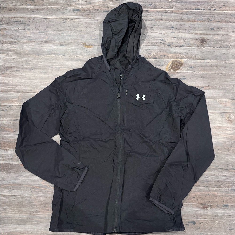 Under Armour Women’s Revival Black Hooded Rain Jacket